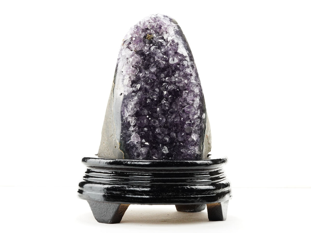 1.4Kg アメジスト クラスター ウルグアイ産 アメジスト 原石 amethyst 台座付属 一点物 182-8732