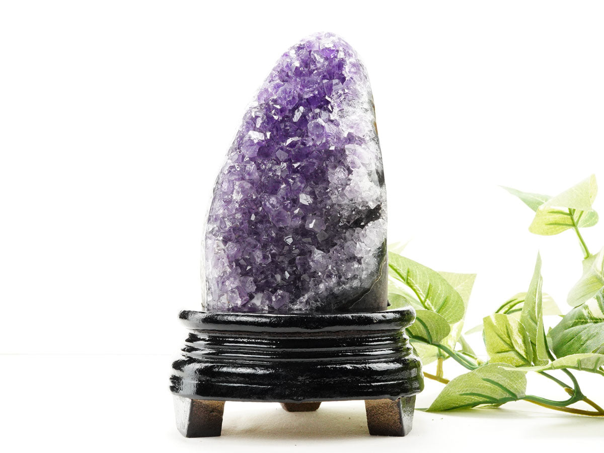 1.2Kg アメジスト クラスター ウルグアイ産 アメジスト 原石 amethyst 台座付属 一点物 182-8734