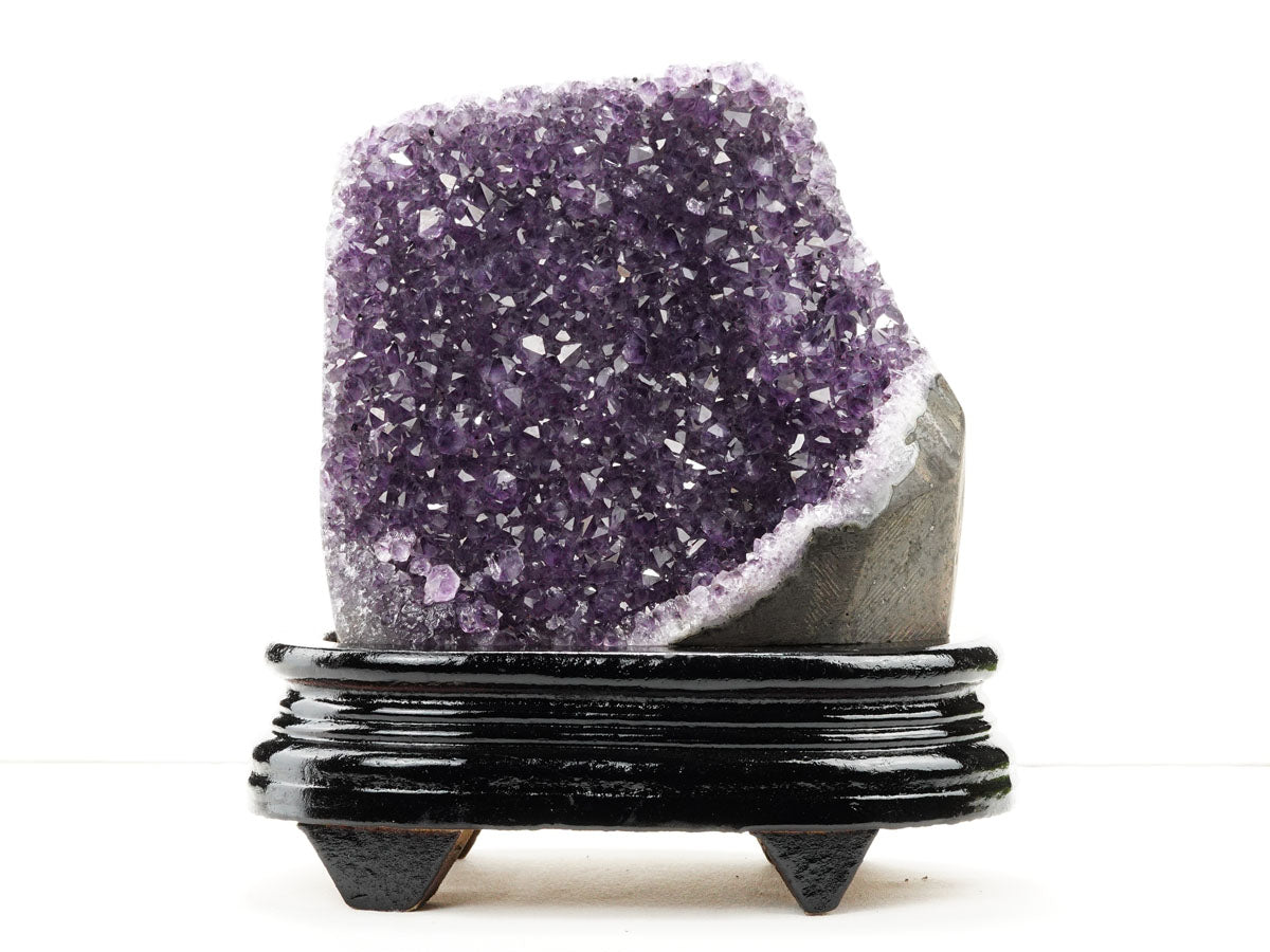 1.6Kg アメジスト クラスター ウルグアイ産 アメジスト 原石 amethyst 台座付属 一点物 182-8738 [sold out]