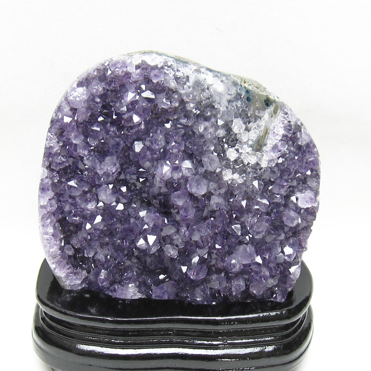 1.5Kg アメジスト クラスター ウルグアイ産 アメジスト 原石 amethyst 台座付属 一点物 182-8739