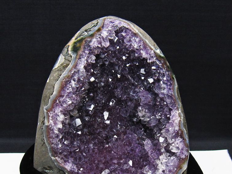 1.4Kg アメジスト クラスター ウルグアイ産 アメジスト 原石 amethyst 台座付属 一点物 182-8741