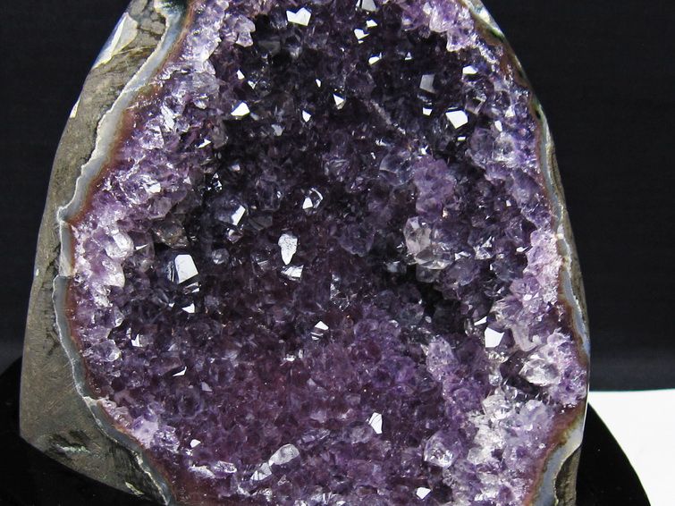 1.4Kg アメジスト クラスター ウルグアイ産 アメジスト 原石 amethyst 台座付属 一点物 182-8741