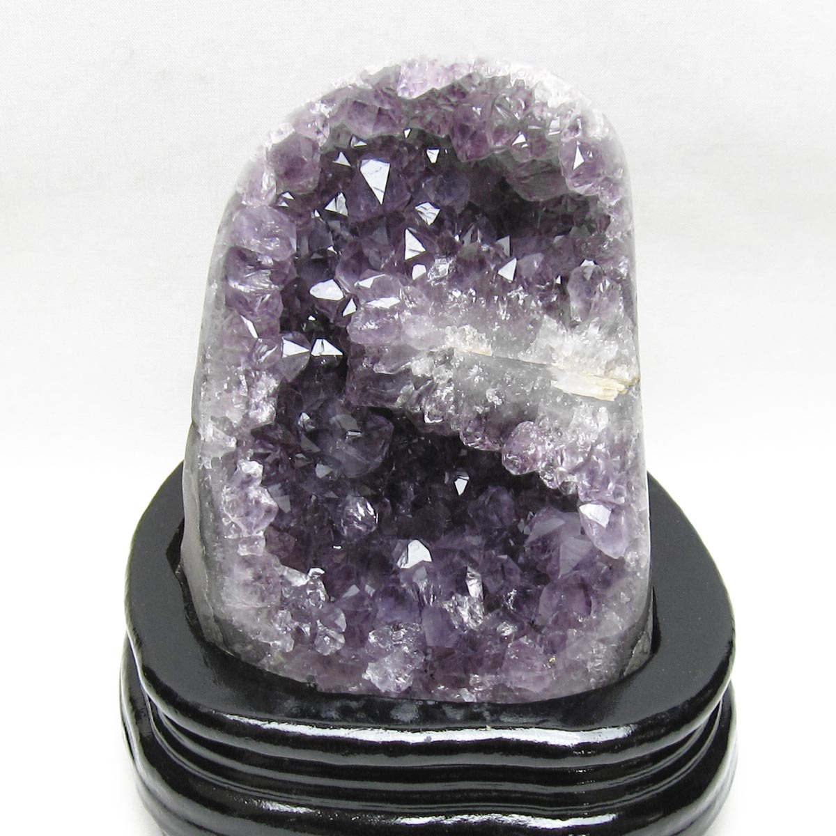 1.2Kg アメジスト クラスター ウルグアイ産 アメジスト 原石 amethyst 台座付属 一点物 182-8744