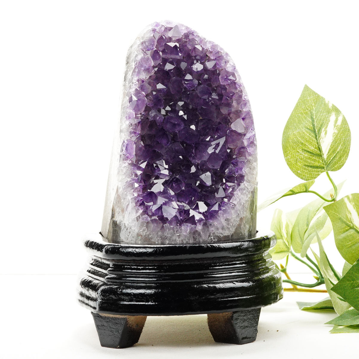 1.2Kg アメジスト クラスター ウルグアイ産 アメジスト 原石 amethyst 台座付属 一点物 182-8745
