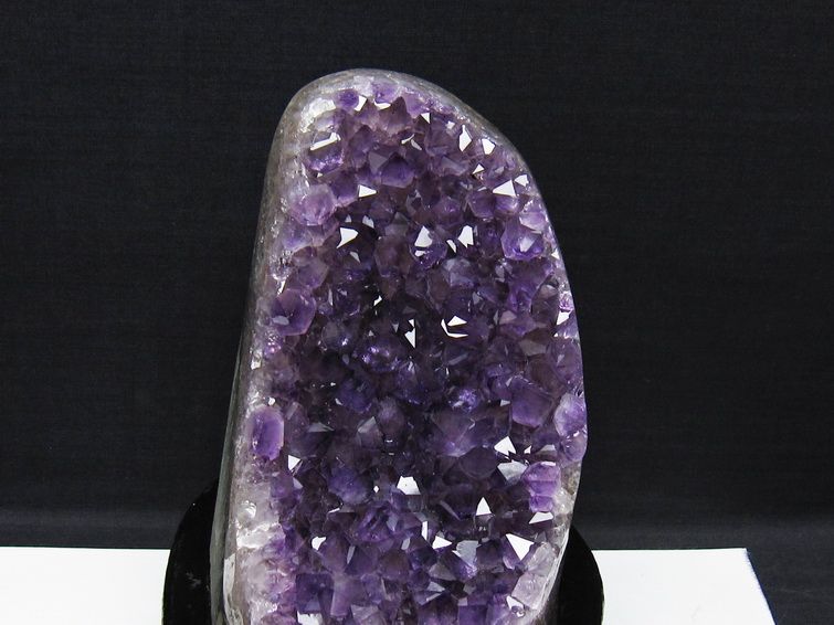 1.2Kg アメジスト クラスター ウルグアイ産 アメジスト 原石 amethyst 台座付属 一点物 182-8745