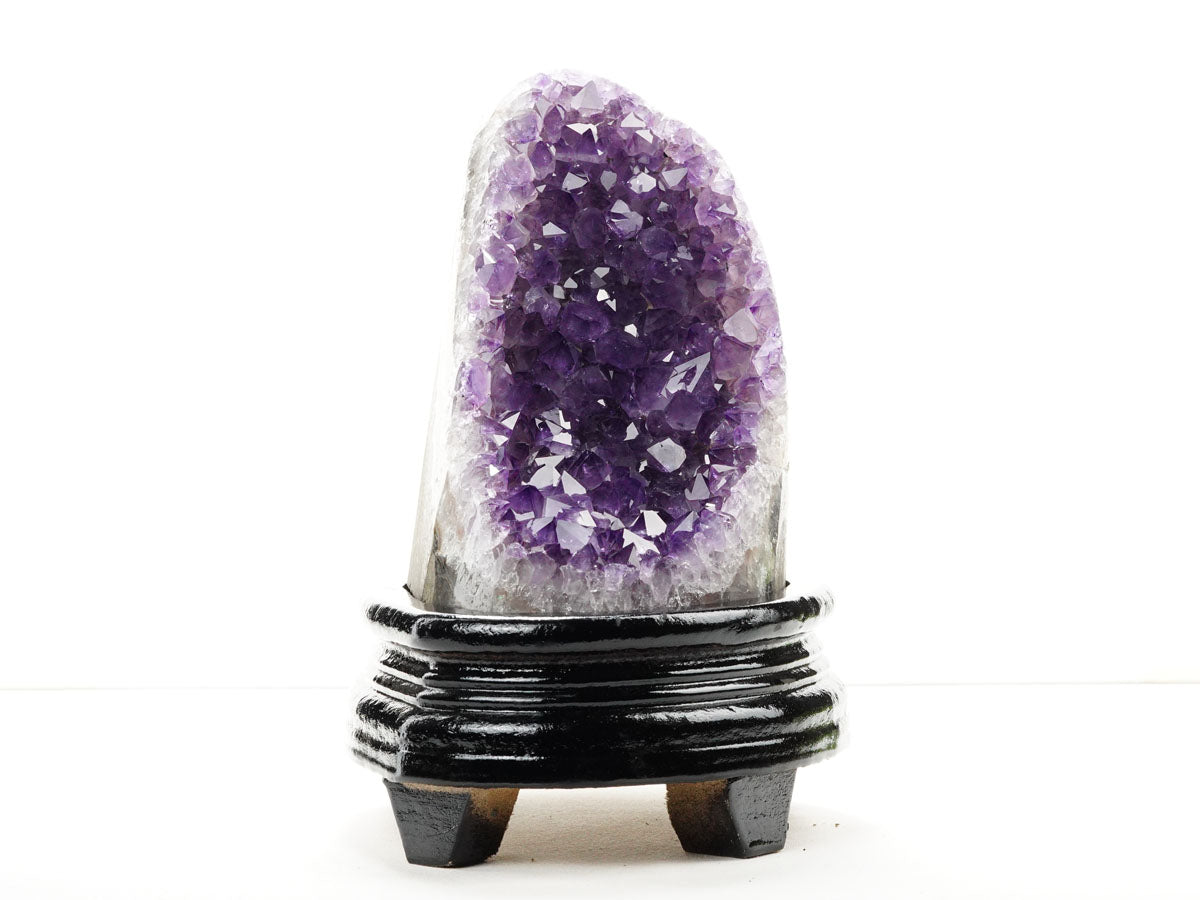 1.2Kg アメジスト クラスター ウルグアイ産 アメジスト 原石 amethyst 台座付属 一点物 182-8745