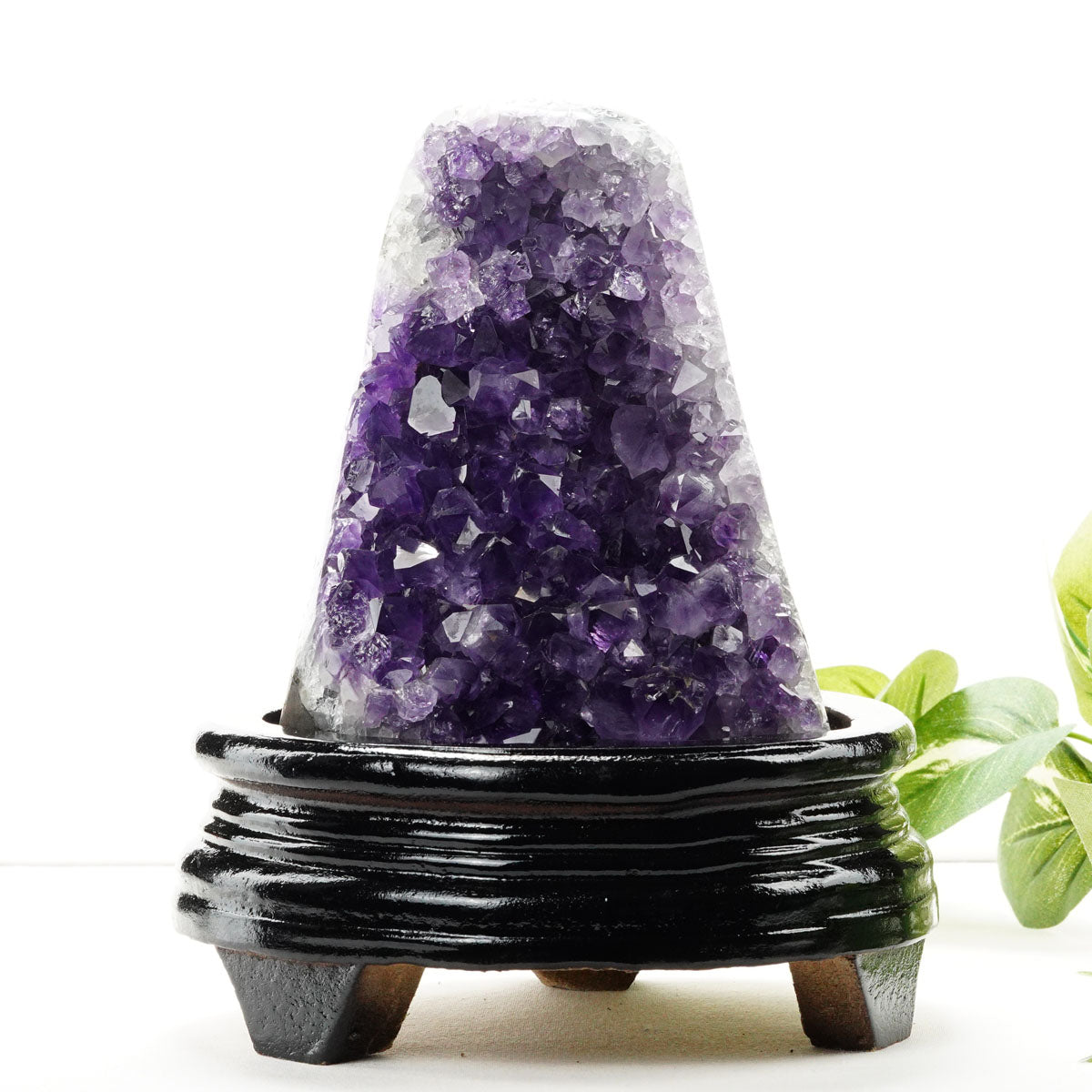 1Kg アメジスト 原石 ウルグアイ産 アメジスト クラスター amethyst 台座付属 一点物 182-8748