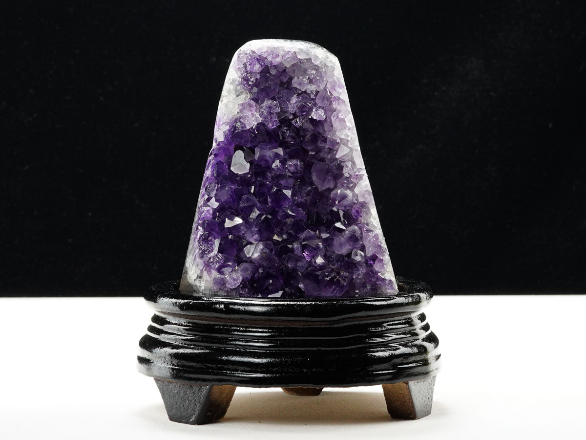 1Kg アメジスト 原石 ウルグアイ産 アメジスト クラスター amethyst 台座付属 一点物 182-8748 [sold out]