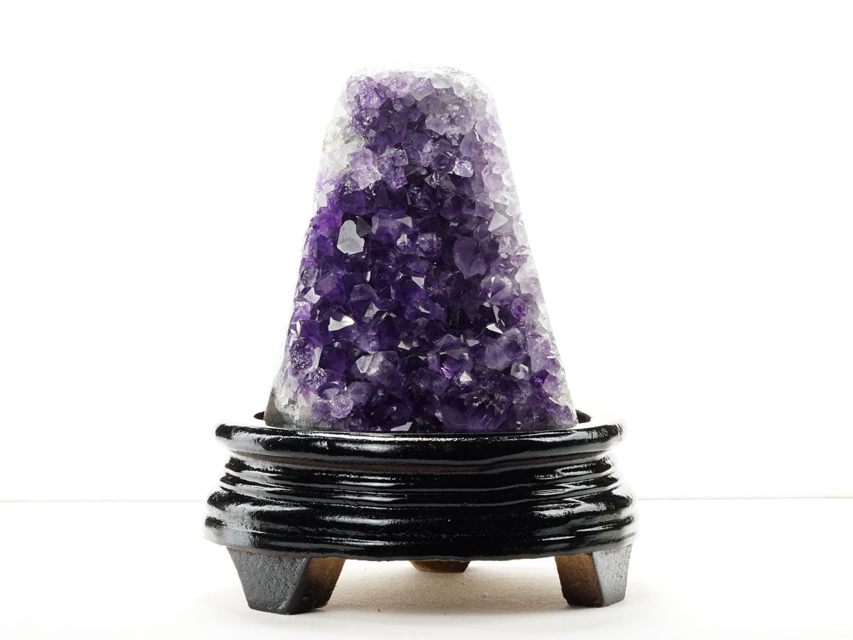 1Kg アメジスト 原石 ウルグアイ産 アメジスト クラスター amethyst 台座付属 一点物 182-8748 [sold out]