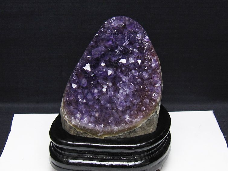 アメジスト 原石 ウルグアイ産 アメジスト クラスター amethyst 台座付属 一点物 182-8753