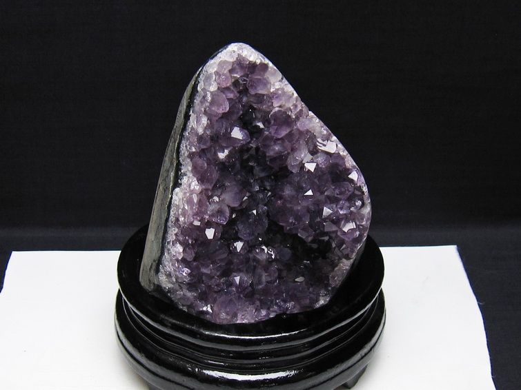 アメジスト 原石 ウルグアイ産 アメジスト クラスター amethyst 台座付属 一点物 182-8754