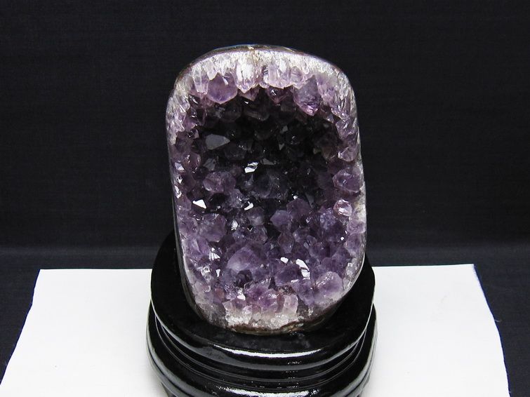 アメジスト 原石 ウルグアイ産 アメジスト クラスター amethyst 台座付属 一点物 182-8755