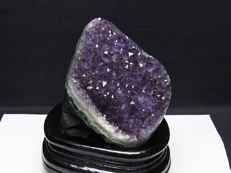 アメジスト 原石 ウルグアイ産 アメジスト クラスター amethyst 台座付属 一点物 182-8761