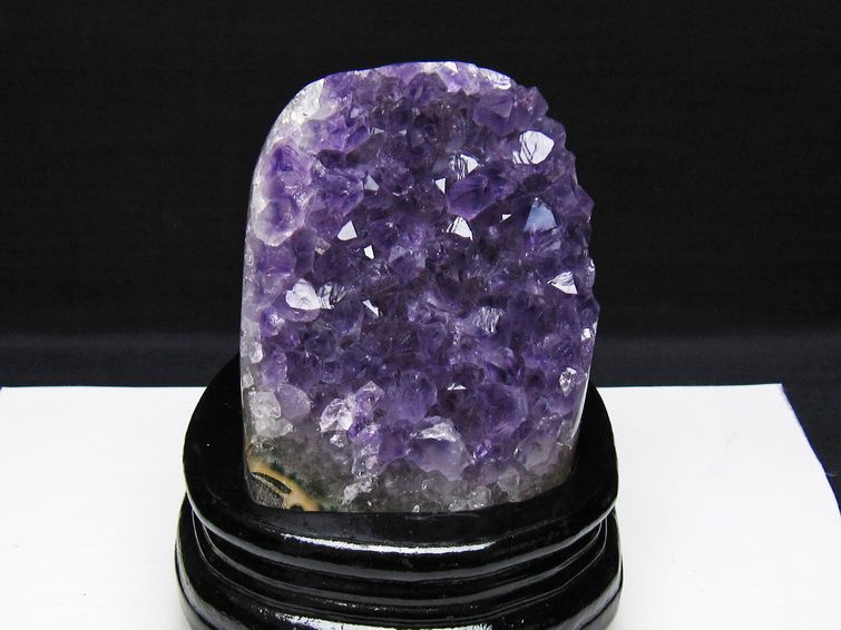 アメジスト 原石 ウルグアイ産 アメジスト クラスター amethyst 台座付属 一点物 182-8769