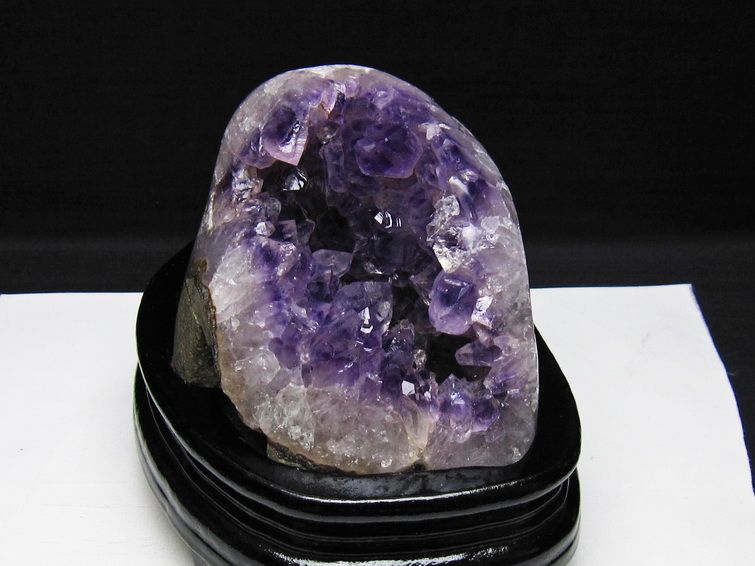 アメジスト 原石 ウルグアイ産 アメジスト クラスター amethyst 台座付属 一点物 182-8770