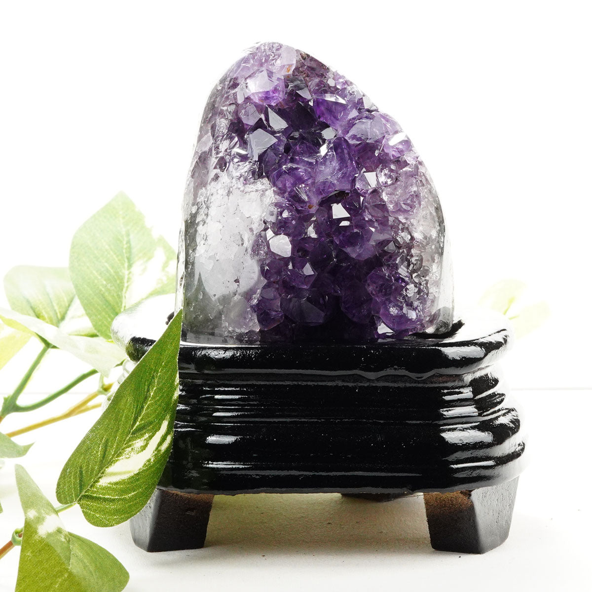 アメジスト クラスター ウルグアイ産 アメジスト 原石 amethyst 台座付属 一点物 182-8773