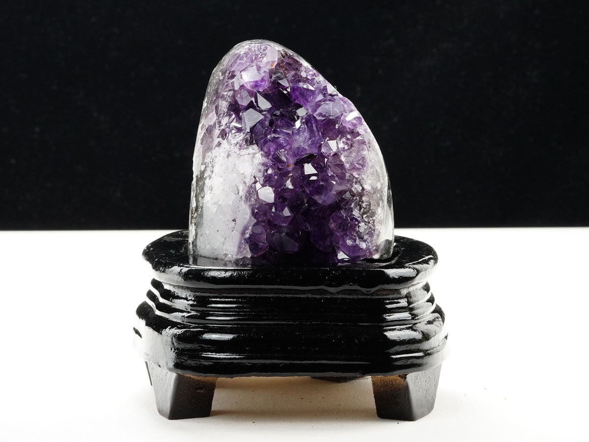アメジスト クラスター ウルグアイ産 アメジスト 原石 amethyst 台座付属 一点物 182-8773
