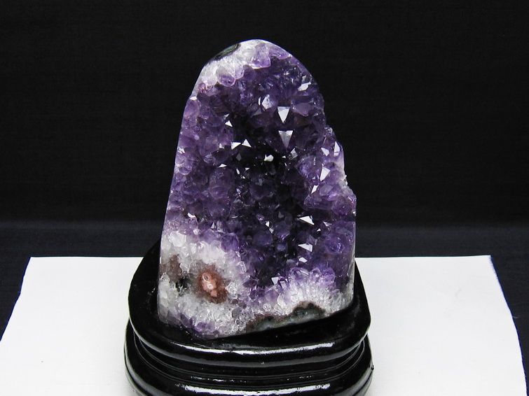 アメジスト クラスター ウルグアイ産 アメジスト 原石 amethyst 台座付属 一点物 182-8774
