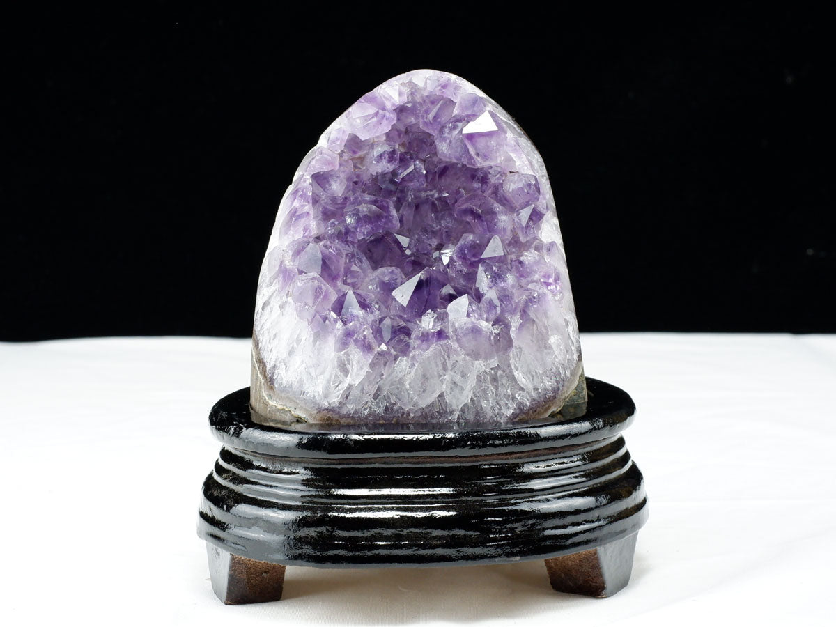 1.1Kg アメジスト クラスター ウルグアイ産 アメジスト 原石 amethyst 台座付属 一点物 182-8775