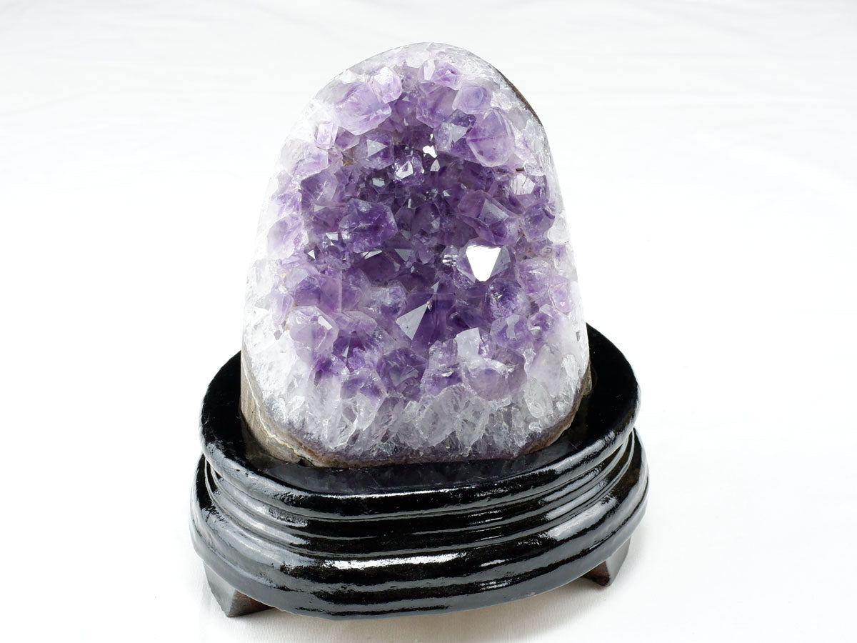 1.1Kg アメジスト クラスター ウルグアイ産 アメジスト 原石 amethyst 台座付属 一点物 182-8775