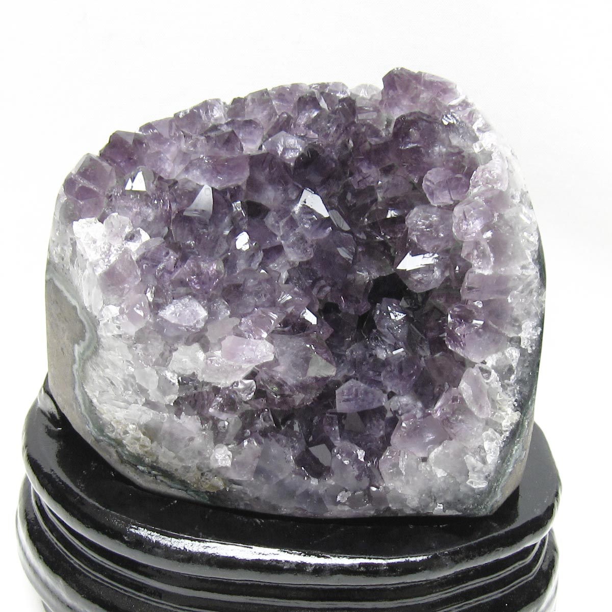 1.2Kg アメジスト クラスター ウルグアイ産 アメジスト 原石 amethyst 台座付属 一点物 182-8777