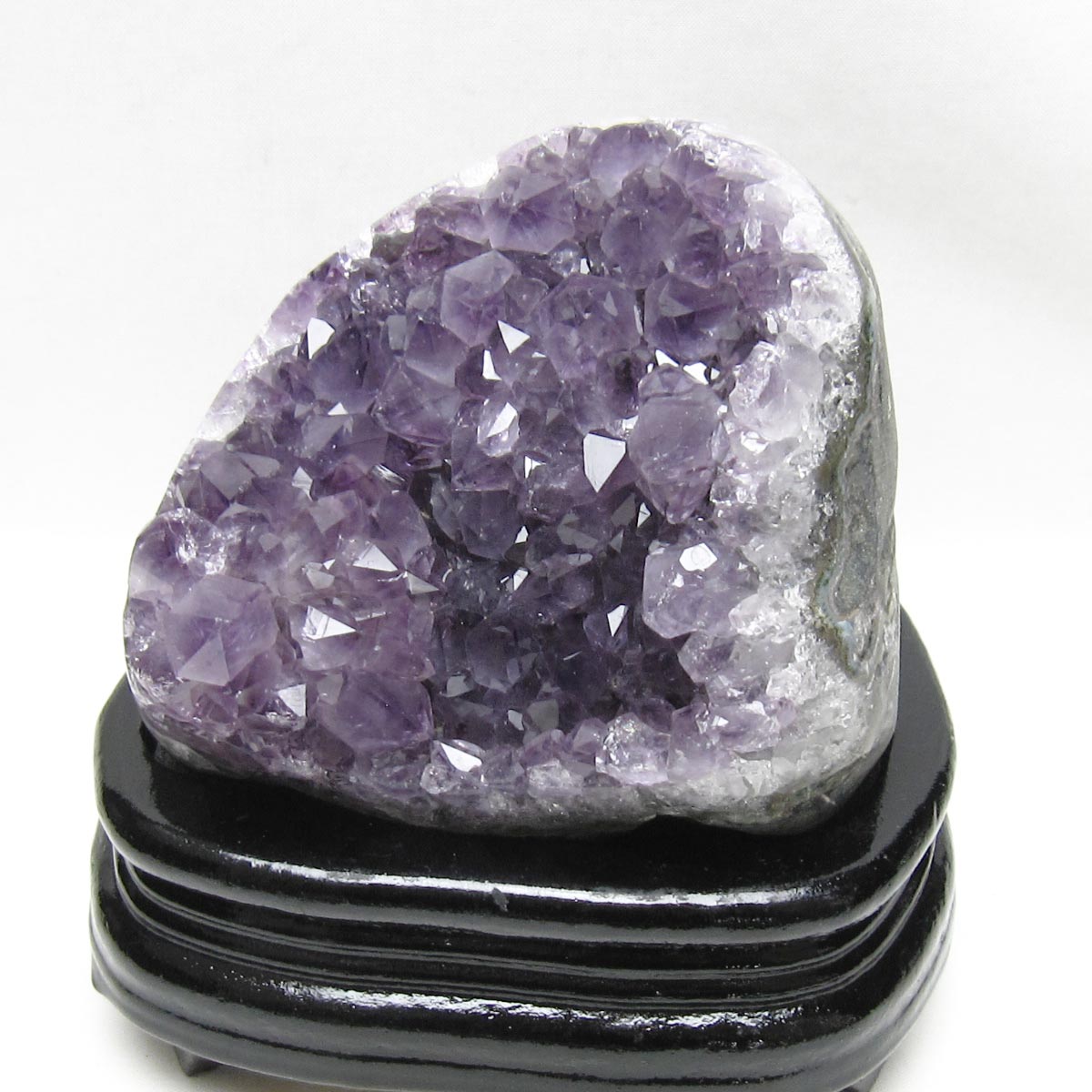 1.1Kg アメジスト クラスター ウルグアイ産 アメジスト 原石 amethyst 台座付属 一点物 182-8780