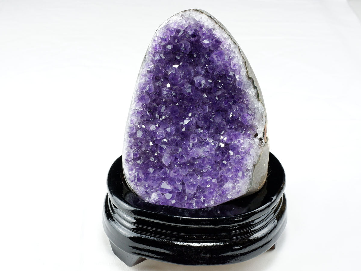 1Kg アメジスト クラスター ウルグアイ産 アメジスト 原石 amethyst 台座付属 一点物 182-8786 [sold out]