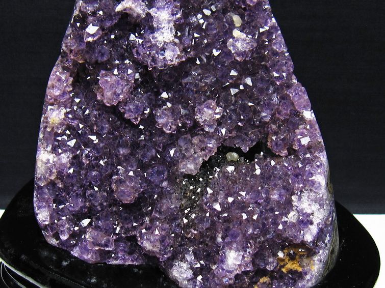 1Kg アメジスト クラスター ウルグアイ産 アメジスト 原石 amethyst 台座付属 一点物 182-8787