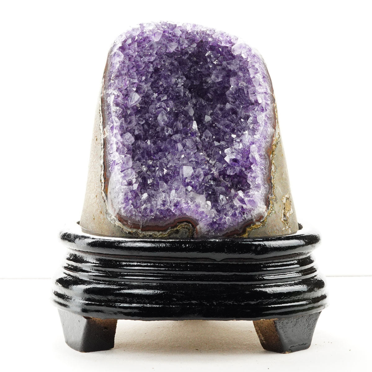1.2Kg アメジスト クラスター ウルグアイ産 アメジスト 原石 amethyst 台座付属 一点物 182-8788