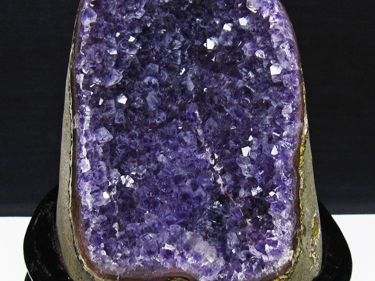 1.2Kg アメジスト クラスター ウルグアイ産 アメジスト 原石 amethyst 台座付属 一点物 182-8788