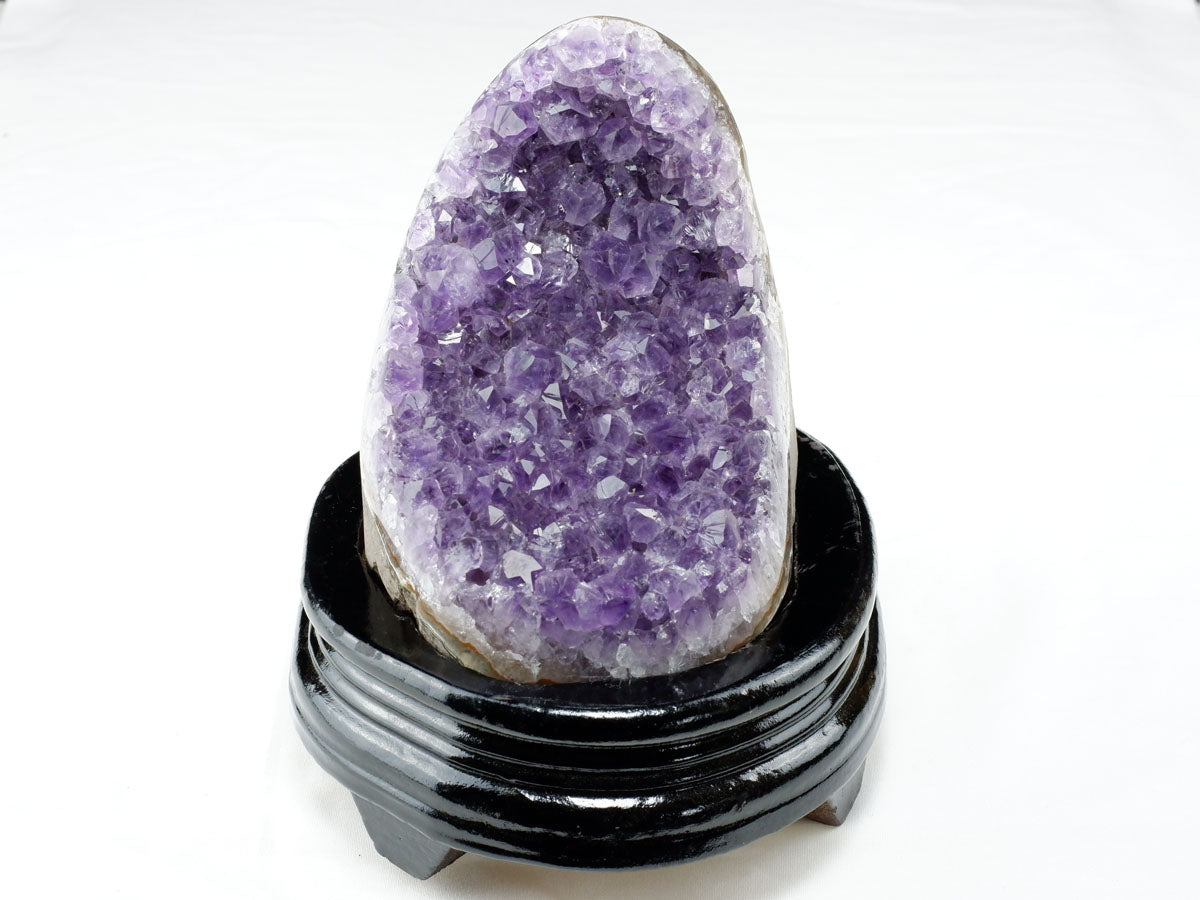1.3Kg アメジスト クラスター ウルグアイ産 アメジスト 原石 amethyst 台座付属 一点物 182-8791