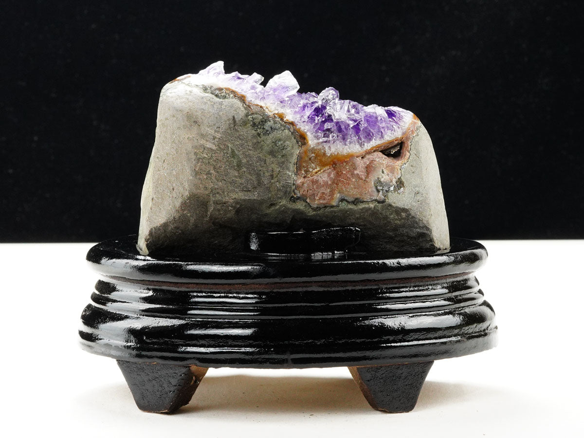 アメジスト クラスター ウルグアイ産 アメジスト 原石 amethyst 台座付属 一点物 182-8794