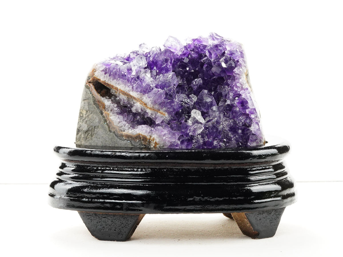 アメジスト クラスター ウルグアイ産 アメジスト 原石 amethyst 台座付属 一点物 182-8794