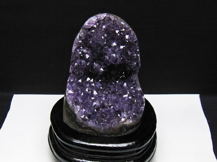 アメジスト 原石 ウルグアイ産 アメジスト クラスター amethyst 台座付属 一点物 182-8797