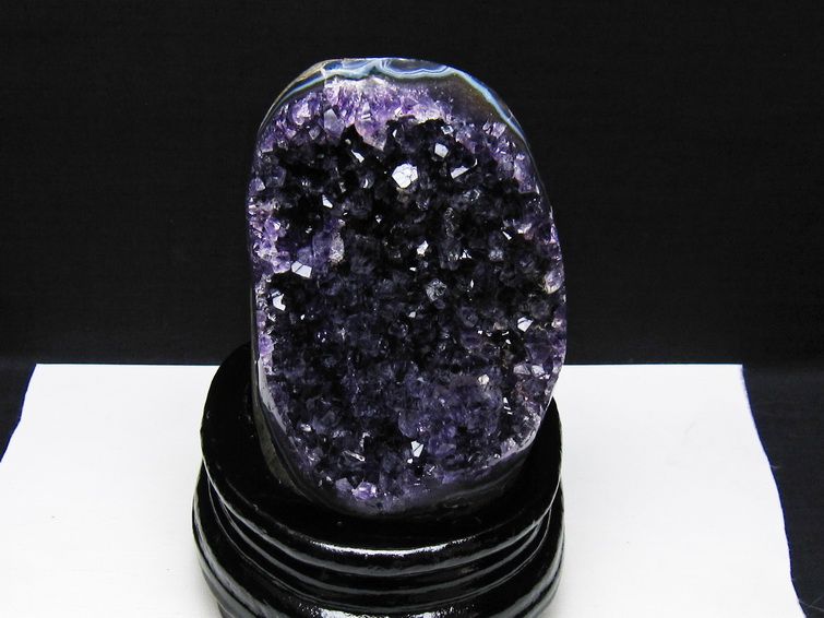 アメジスト 原石 ウルグアイ産 アメジスト クラスター amethyst 台座付属 一点物 182-8798