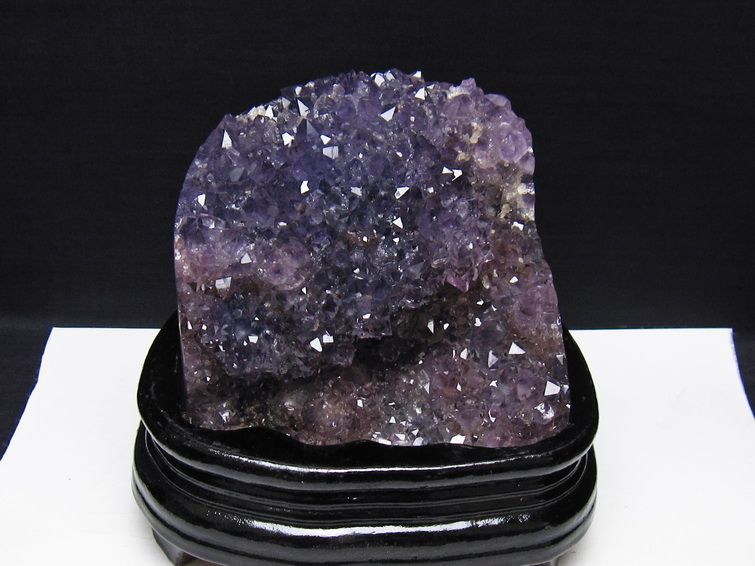 アメジスト 原石 ウルグアイ産 アメジスト クラスター amethyst 台座付属 一点物 182-8807