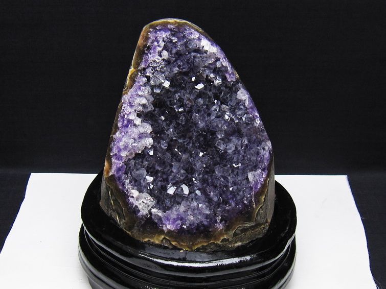 1.2Kg アメジスト 原石 ウルグアイ産 アメジスト クラスター amethyst 台座付属 一点物 182-8810