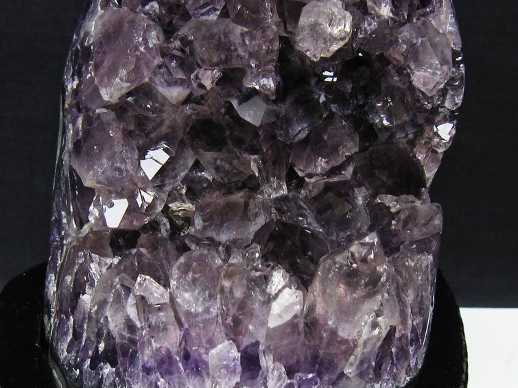 1.5Kg アメジスト 原石 ウルグアイ産 アメジスト クラスター amethyst 台座付属 一点物 182-8816