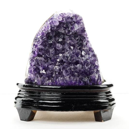 1.7Kg アメジスト クラスター ウルグアイ産 アメジスト 原石 amethyst 台座付属 一点物 182-8818