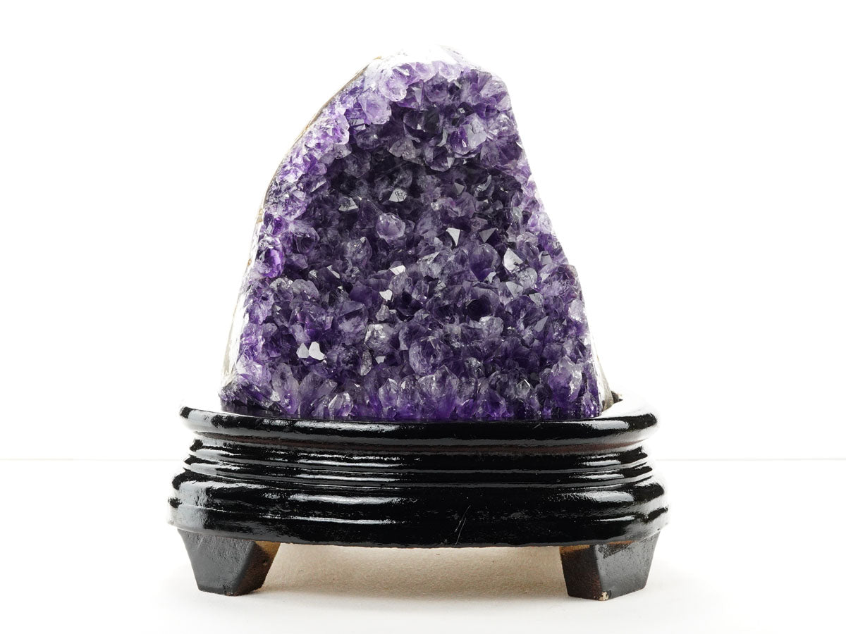 1.7Kg アメジスト クラスター ウルグアイ産 アメジスト 原石 amethyst 台座付属 一点物 182-8818