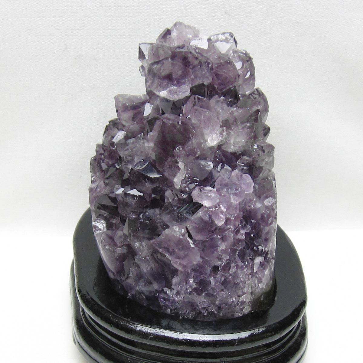 1.4Kg アメジスト クラスター ウルグアイ産 アメジスト 原石 amethyst 台座付属 一点物 182-8819