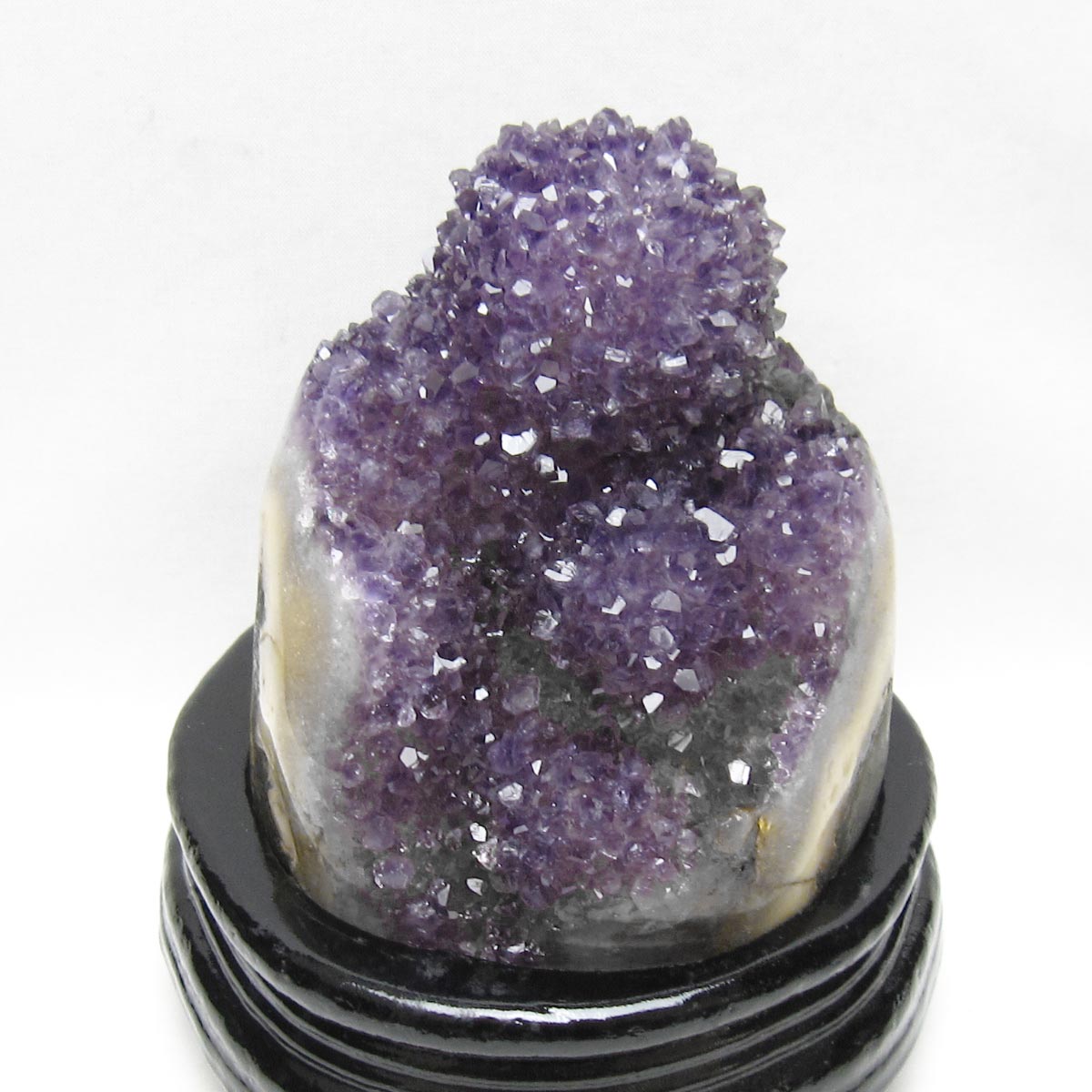 1.3Kg アメジスト クラスター ウルグアイ産 アメジスト 原石 amethyst 台座付属 一点物 182-8820