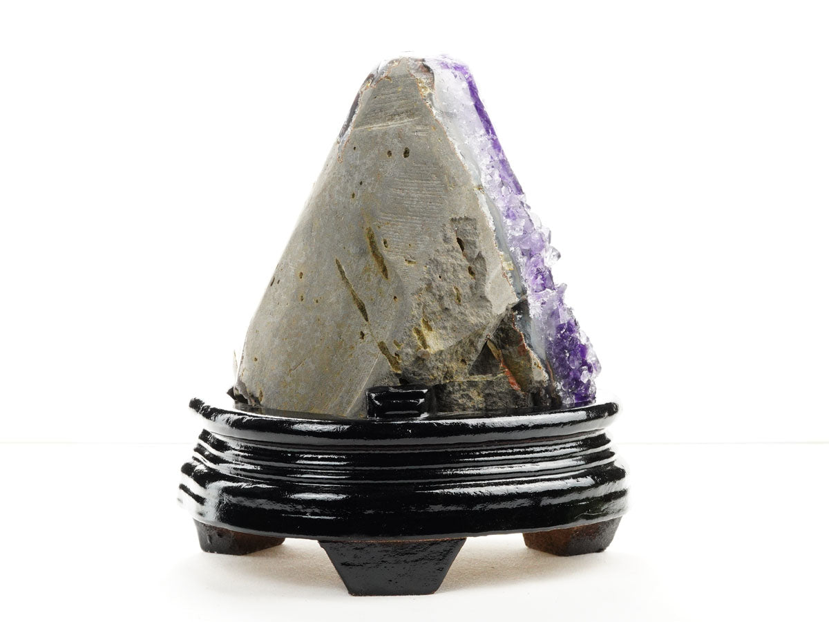 1.3Kg アメジスト クラスター ウルグアイ産 アメジスト 原石 amethyst 台座付属 一点物 182-8821