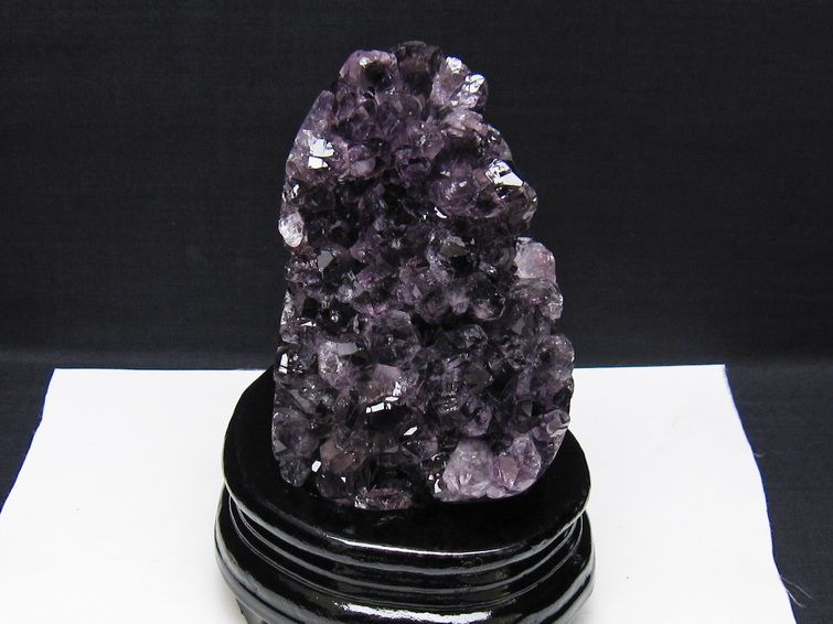 アメジスト クラスター ウルグアイ産 アメジスト 原石 amethyst 台座付属 一点物 182-8826