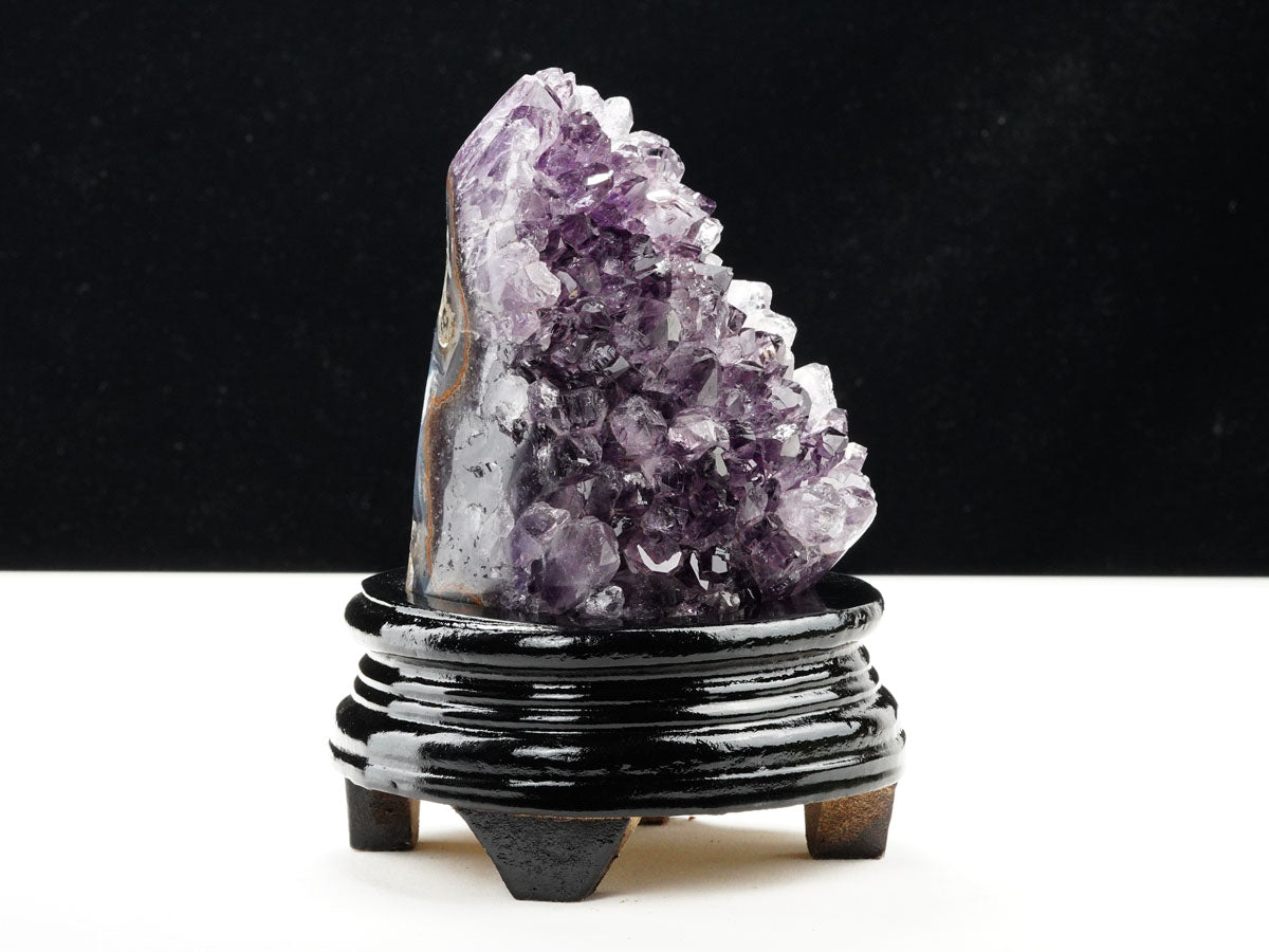 アメジスト クラスター ウルグアイ産 アメジスト 原石 amethyst 台座付属 一点物 182-8826