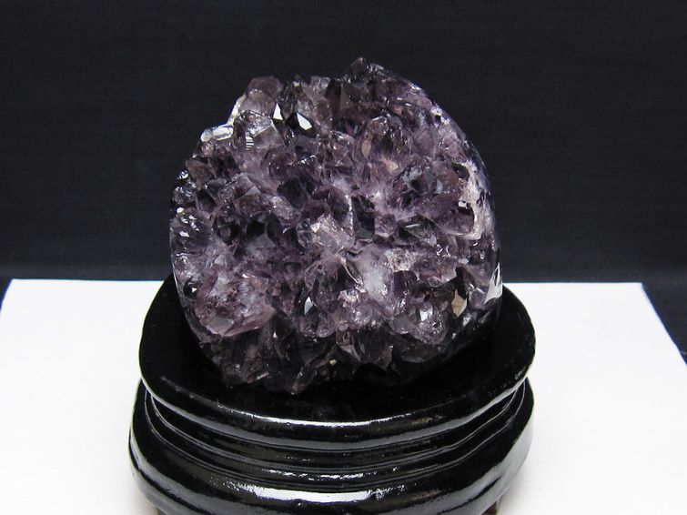 アメジスト クラスター ウルグアイ産 アメジスト 原石 amethyst 台座付属 一点物 182-8830