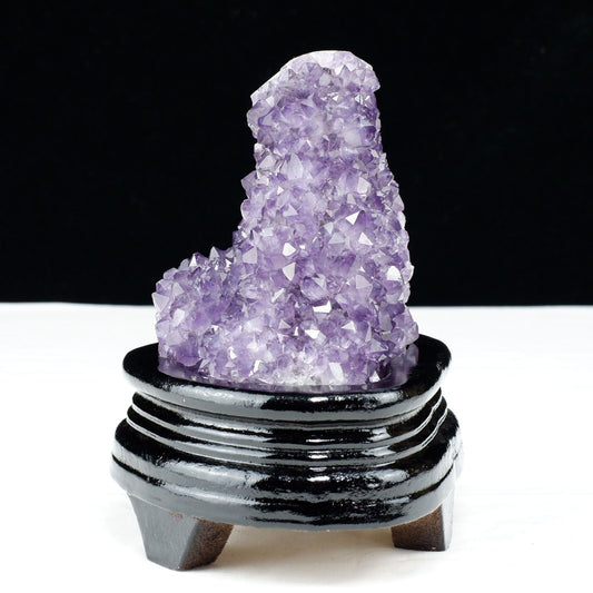 アメジスト クラスター ウルグアイ産 アメジスト 原石 amethyst 台座付属 一点物 182-8833