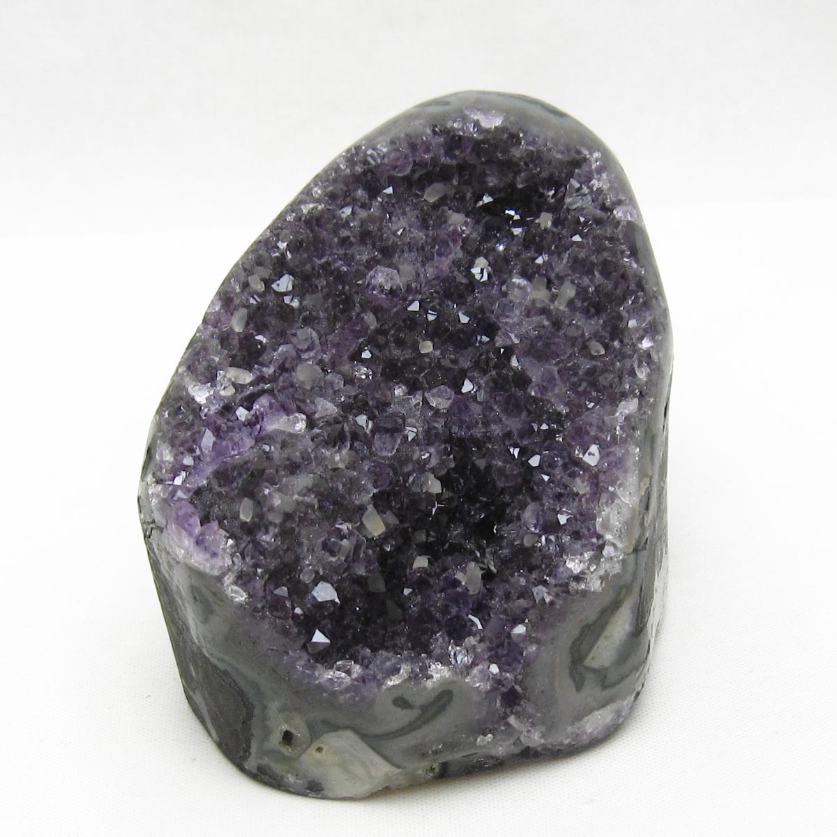 アメジスト 原石 ウルグアイ産 アメジスト クラスター amethyst カルサイト共生 一点物 182-8931