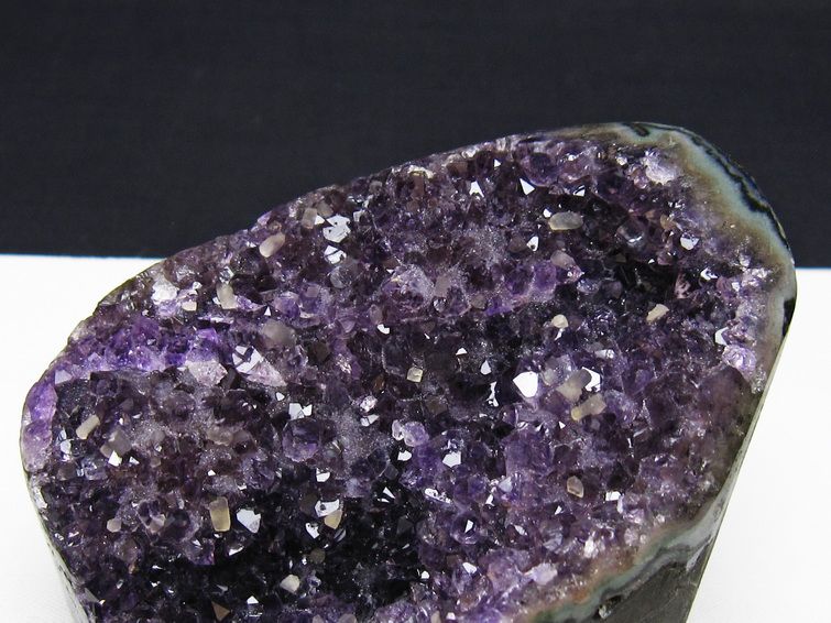 アメジスト 原石 ウルグアイ産 アメジスト クラスター amethyst カルサイト共生 一点物 182-8931