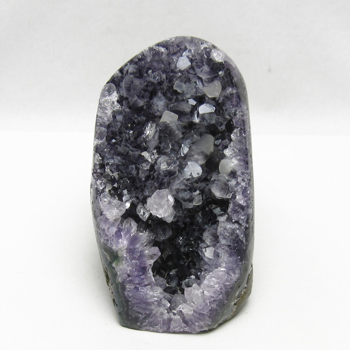 アメジスト クラスター ウルグアイ産 アメジスト 原石 amethyst カルサイト共生 一点物 182-8992